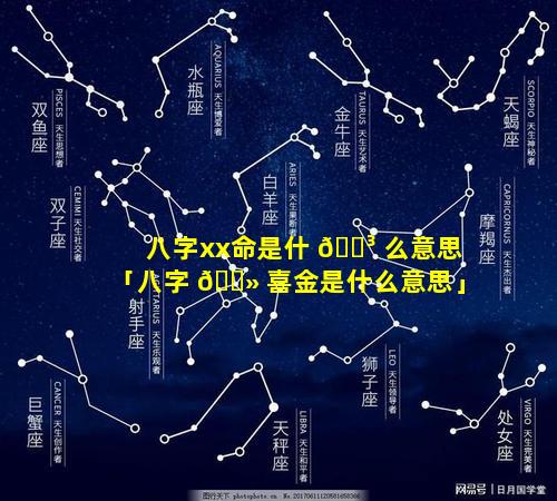 八字xx命是什 🌳 么意思「八字 🌻 喜金是什么意思」